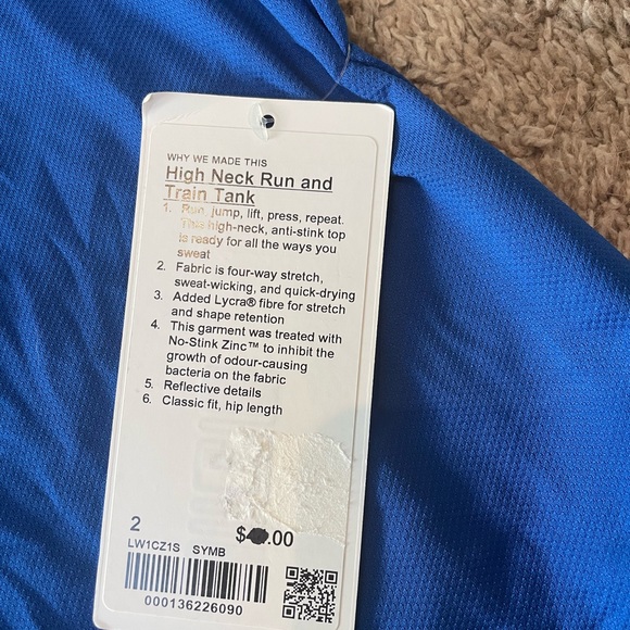 Lululemon High Neck Run and Train Tank - Picture 3 of 3